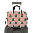 thumbnail image 2 of 16" Laptop Briefcase for Work Travel Laptop Shoulder Bag Carrying Handbag Laptop Case Green Trees and Red Bows, 2 of 8