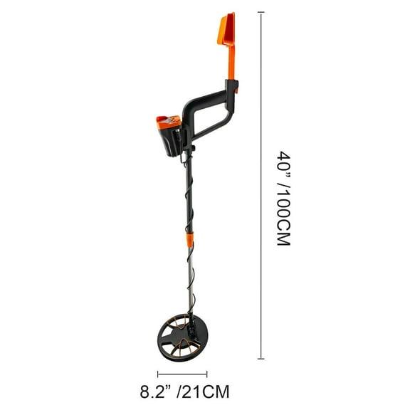 Automatic Metal Detector with Headphones - Waterproof & Underground High Accuracy Gold Detector, LCD Screen, Lightweight for Adults/Children, Yellow 3010