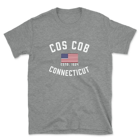 Cos Cob Connecticut Patriot Men's Cotton T-Shirt