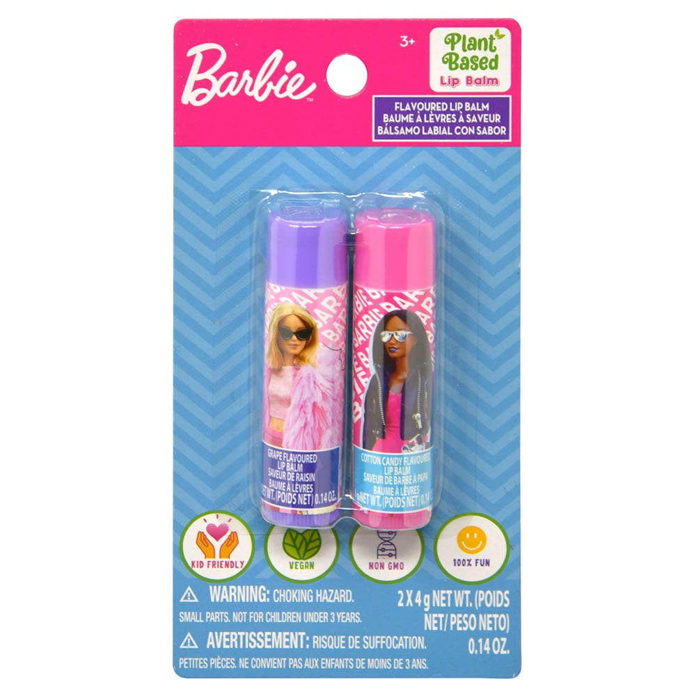 Barbie 12pk Nail in Window Box 2 Lip Balm 2pk on Card Walmart