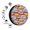thumbnail image 4 of Goofa Cute Cars Pattern Universal Tire Cover for Jeep, SUV, Truck, and Trailer – Waterproof, UV-Resistant,Easy to Install, Fits 14"-17" Tires-14 inch, 4 of 6
