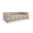 thumbnail image 3 of Tuscono Leather Beige Full Configuration Modular Sofa, 3 of 4