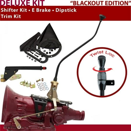 American Shifter TH400 Shifter Kit Black 23 in. Swan E Brake Trim Kit Dipstick for DE9E6