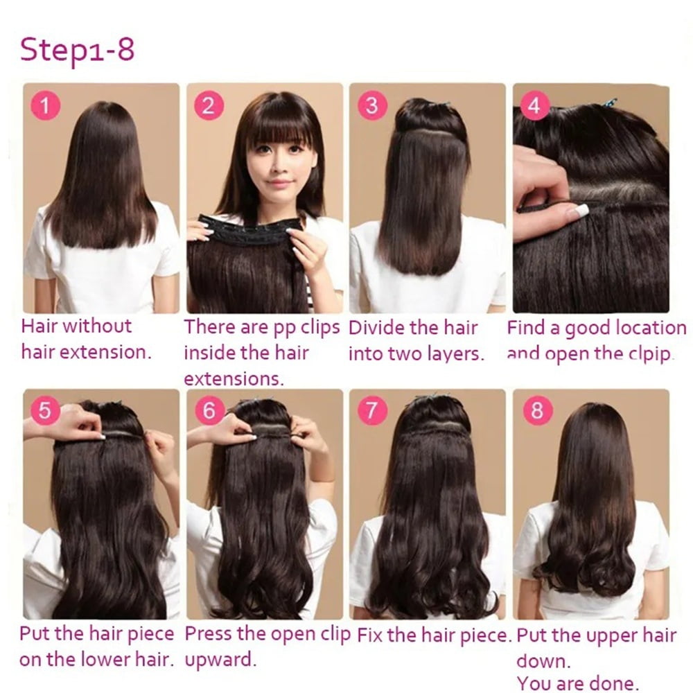40 Inch Ultra Long Wavy Hair Clip in Hair Extensions One Piece Long Thick Synthetic Hairpieces with 5 Clips for Party Cosplay and Various Occasions