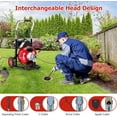 thumbnail image 6 of Lumiparty 75ft x 1/2" Electric Drain Cleaner, Drain Auger for 1–4" Pipes, Sewer & Sink Snake with 4 Cutter Blades & Foot Switch, 6 of 6