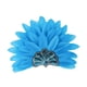 thumbnail image 3 of Sombrero de jefe indio, tocado de plumas, diadema para disfraz de adulto para fiesta y espectáculo. Azul, 3 of 9