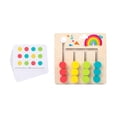 thumbnail image 2 of Juguetes de aprendizaje Montessori, rompecabezas deslizantes de combinación de colores y formas, acertijos 4 colores, 2 of 9