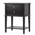 thumbnail image 3 of Dtwnek 2 Drawers Nightstand for Home, Bedroom, Black, 3 of 4