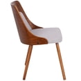 thumbnail image 3 of 30.75” Walnut Brown and Gray Anabelle Dining/Accent Chair, 3 of 6