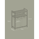thumbnail image 4 of VASAGLE Cesto para Ropa Sucia, Cesta Colada con 2 Bolsas Extraíbles, 46 L por Bolsa, 2 Estantes, Baño, Lavandería, Marrón Rústico y Negro, 4 of 5