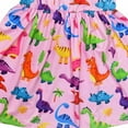 thumbnail image 4 of WOYY Infant Girls Dress Dinosaur Prints Flutter Sleeve Dress Kids Summer Casual Dresses, 4 of 8