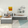 thumbnail image 3 of ARCTICSCORPION Modern Pine Wood Twin Gray, 3 of 7