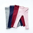 thumbnail image 4 of Yuanyu Toddler Girls Leggings Footless Tights Cotton Baby Solid Leggings Pants 0-5 Years, 4 of 4