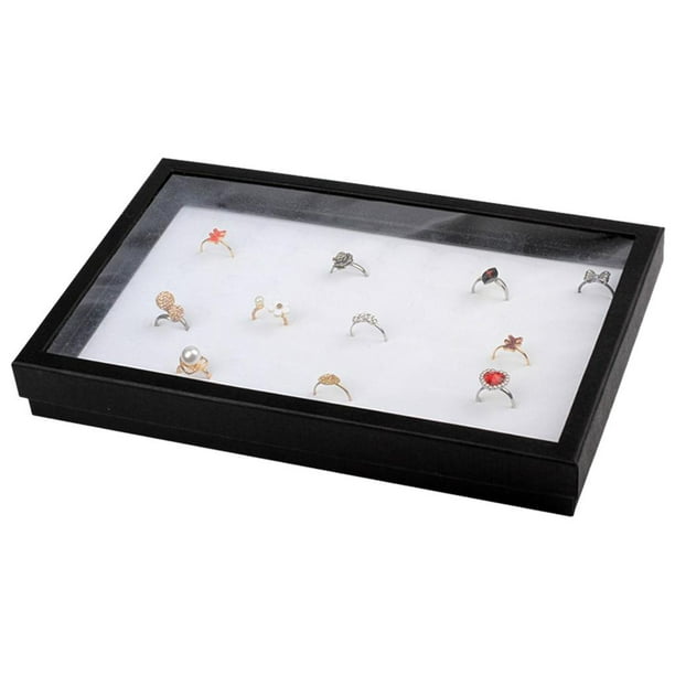 Caja expositora de anillos Exhibidor de premium de 36 orificios