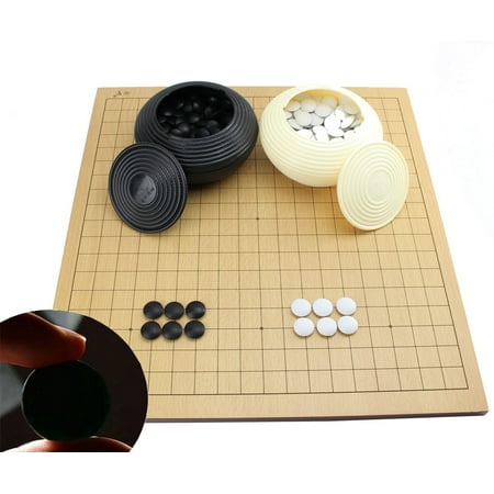 Go Game Set With A Wooden Board Double Convex Plastic Stones And Impressive Game With Stones And Wooden Board Go Game Set With A Wooden Board Double Convex Plastic Stones And Impressive Game With Stones And Wooden Board
