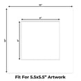 thumbnail image 2 of Off White Pebble Picture Frame Mat for 10x10 Frames - Fits 6x6 Photos - 10 Mats, 2 of 7
