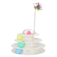 thumbnail image 3 of Cat Tower Toy, Cat Tracks Tear Resistant Easy To Clean Attractive Non Slip Detachable  For Cats White, 3 of 8