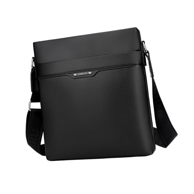 Bolso de hombro para hombre Strade Fareast Limited Negro 26 cm x 6 cm x 29 cm