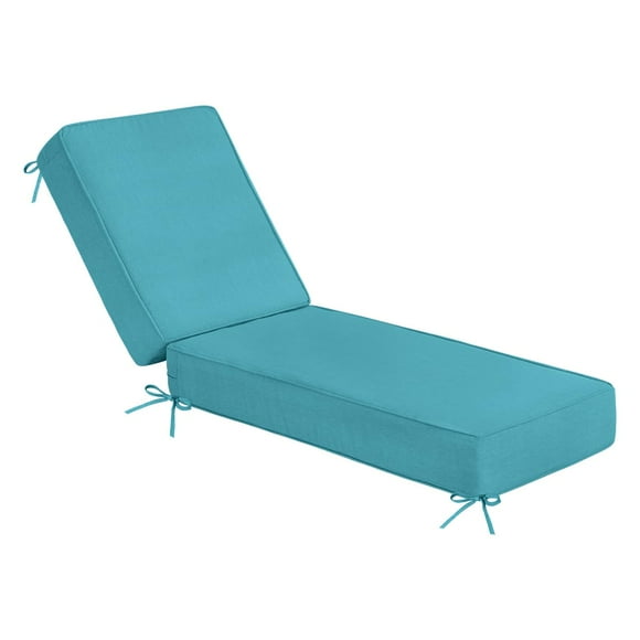 Cojín para Chaise Lounge Sundale Exterior Olefina Turquesa 180x53x15 cm