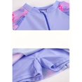 thumbnail image 5 of Girls 1pc Raglan Skirted Swimsuit With Flamingo Pattern & Zipper Short Sleeves, Sports Swimwear Pool Vacation Beachwear Summer, 5 of 5