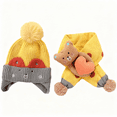 thumbnail image 3 of Baby Kids Winter Warm Hats, Infant Toddler Children Pom Pom Beanie Knit Cap Girls Boys-2 piece, 3 of 5