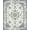 Gray Ivory Blue, Pattern 1, variant on ODIKA Large Vintage Boho Distressed Mosaic Border Scroll Traditional for Dining Room, Office, Lounge, Non-Slip Chair-Friendly