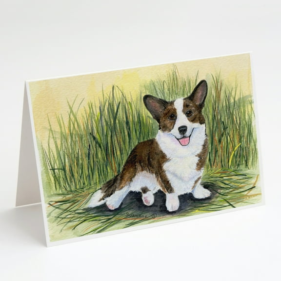 Corgi Greeting Cards and Envelopes Pack of 8