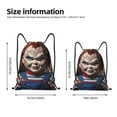 thumbnail image 2 of Zufioo Sac de Sport Imprimé Chucky Sac de Gym à Ficelles Lavable en Machine Sac à Dos à Ficelles Robuste pour Hommes Femmes-Petit, 2 of 6