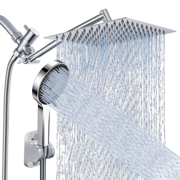 Cabezal de ducha Nottia Rain con rociador portátil de 25 cm con manguera