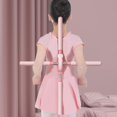 thumbnail image 1 of Palo de corrección jorobada de acero inoxidable Anti jorobado Pilates gimnasio hogar hombro entrenamiento palo Corrector palos estiramiento rosado Baoblaze cruz correctora jorobada, 1 of 8
