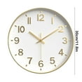 thumbnail image 3 of EGNMCR Wall Clock Silent Wall Clocks Battery Operated 12 Inch Modern Non Ticking Analog Clock Decorative For Kitchen Office Bathroom Bedroom clock clock, 3 of 6