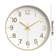thumbnail image 3 of Reloj de pared silencioso para electrodomésticos, funciona con pilas, de 12 pulgadas, moderno, analógico, sin tictac, decorativo para cocina, oficina, baño y dormitorio., 3 of 6
