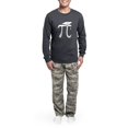 thumbnail image 5 of CafePress - Math Pi Graduate - Men's Long Sleeve Charcoal Pajama Set, 5 of 7