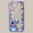 thumbnail image 3 of Cartoon Lilo Stitch Phone Case for Apple iPhone 15 Pro Max 13 14 Plus 12 Mini 11 Pro XR 8 SE 7 6S XS MAX Matte Shockproof Cover, 3 of 5