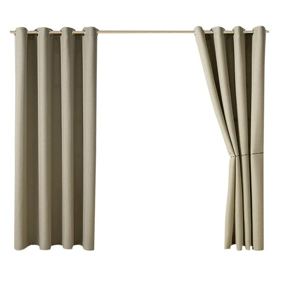 52x72 Inch (132X182cm) Waterproof Outdoor Curtain - Thermal Insulation Shading Curtain for Pavilion, Terrace, Living Room & Kitchen | UV Protection & Privacy Panel for Outdoor & Indoor(Light Brown)