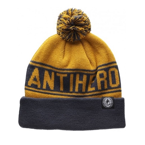 Anti Hero Stay Ready Pom Beanie Khaki 