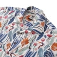 thumbnail image 2 of YIUME Hawaiian Shirt For Men Heron and Plants By Nina Leth Shirt Camp Collar 100% Cotton, 2 of 8
