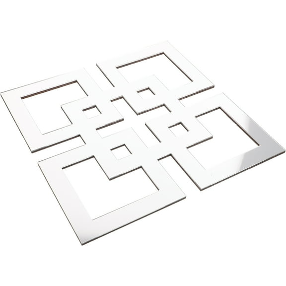 STOBOK Wall Decals Living Room Sticker Mirror Surface Basswood 1Set