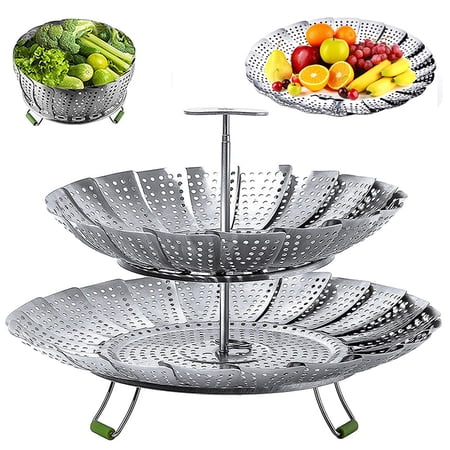 Insert Cuiseur Vapeur Inox 304 22cm - Panier Vapeur Pour Casserole, Autocuiseur Et Induction - Cozzie
