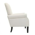 thumbnail image 6 of Spirit up Art 31.5" Wide Fabric Tufted Armchair in White, 6 of 8