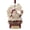 B, variant on Lypsnake 2D Santa Christmas Magic Ornament, Jeweled Santa Hanging Decoration with Candy Cane & Velvet Ribbon,Christmas Tree Pendant for Holiday Home Decor