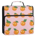 thumbnail image 5 of FORMRS Zipper Binder with Shoulder Strap 2-inch Ring 500 Sheet Capacity File Bag, Cute Oranges, 5 of 5