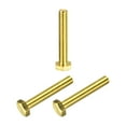 thumbnail image 1 of Unique Bargains Brass Hex Bolts, M8x50mm 3 Pack Fully Thread Grade 4.8 Machine Screws, 1 of 4