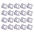 thumbnail image 1 of Pinces à Pousser en Métal Transparent avec Étui de Rangement Pince Polyvalente pour Reliure pour Ourlet de Pantalon Livre Documents Pince Réutilisable Colorée pour Papier pour Bureau École Organisation à la Maison, 1 of 8