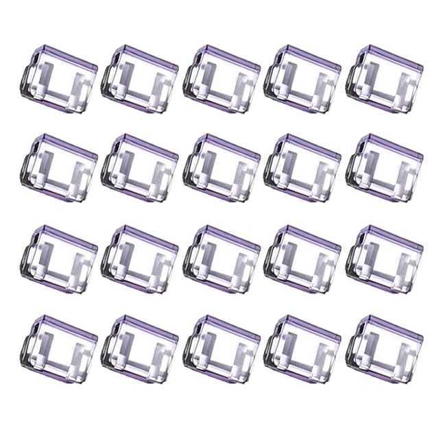 Pinces à Pousser en Métal Transparent avec Étui de Rangement Pince Polyvalente pour Reliure pour Ourlet de Pantalon Livre Documents Pince Réutilisable Colorée pour Papier pour Bureau École Organisation à la Maison