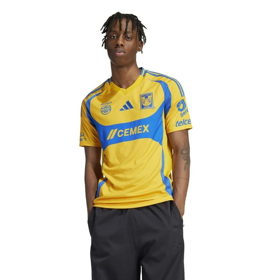 adidas TUANL Men’s Home Jersey 2024/25 (US, Alpha, XX-Large, Regular, Regular, Team Colleg Gold 2)