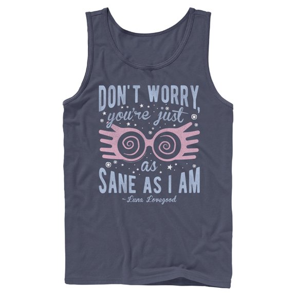 Mens Harry Potter Luna You’re Just As Sane as I Am Tank Top