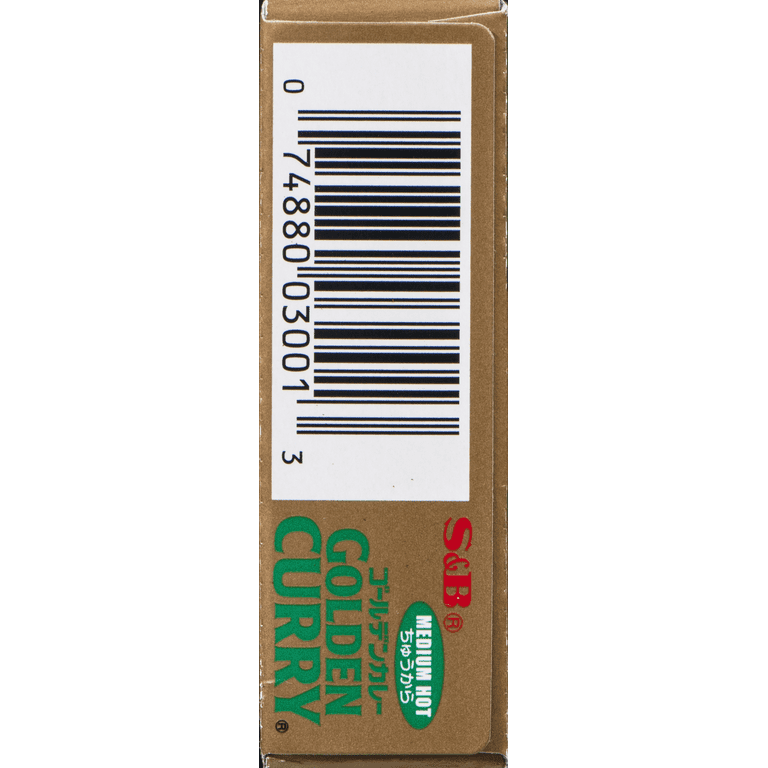 S&B Golden Curry Sauce Mix, Japanese Roux, Medium Hot, Asian