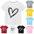 thumbnail image 4 of Odeerbi 3-10Y Kids Boys Girls Cute Print Cotton T-shirt Summer Toddler Fashion Cute Round Neck Print Short Sleeve Tops Baby Clothes Pink, 4 of 4