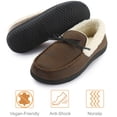 thumbnail image 5 of RockDove Men's Highland Memory Foam Moc Slipper, Size 12 US Men, Coffee/Sherpa, 5 of 6